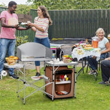 Foldable Camping Kitchen with Windscreen Bag 25195314