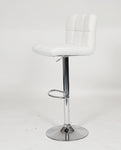 ZUN Swivel Faux Leather Adjustable Hydraulic Bar Stool, Set of 2, White T2574P164843