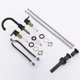 Widespread Bathroom Sink Faucet Matte Black 2 Handle 8 inch Lavatory Faucet 3 Hole 360&deg Swivel Spout T3177P277511