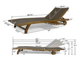 BANZAI CHAISE LOUNGE WITH PULL-OUT TRAY N767P441911B
