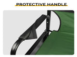 31" Tall Directors Chair with Footrest, 4Portable Bar Height Folding Camping Chair with Built-in Cup 83830454