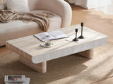 Coffee with Faux Marbletop, Mid Century Modern Coffee with Fluted Drawer, Coffee W3040P382310
