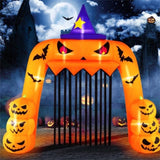10.4x11.6ft Giant Halloween Inflatable Pumpkin Arch - 7 LED Lights, Built-in Blower for Easy 37333632
