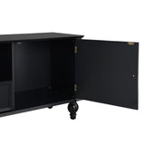 U-Can 70.9'' Modern TV Stand for TVs up to 80 Inches, Entertainment Center with Open Compartment, TV N724P286415B
