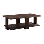 ZUN Walnut Coffee Table with Straight Leg B062P191045