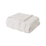 Full/Queen 3 Piece Tufted Cotton Chenille Palm Duvet Cover Set B03597342