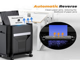 120 Sheet Auto Feed Paper Shredder for Home Office, 60 Min Non-Stop, Commercial Heavy Duty Paper 18198805