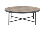 Bage Weathered Gray Oak & Metal Finish Coffee Table B2726P281462