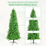 6ft artificial Christmas tree, 754 branches, 72 inches high, flame retardant PVC, Green 41271057