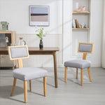 ZUN Heng Ming T back dining chair, with rivet decoration adjustment mat, suitable for dining room, W212132050