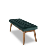 Delilah Modern Bench - Green Velvet B183P301084