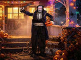 Halloween Animatronic Undead Pirate Captain Decoration, 6FT Life Size with Eerie Sounds Movable Arms 50671546