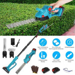 ZUN 3 In 1 Multifunctional Mini Hedge Trimmer & Grass Shear Electric Cordless Handheld Hedge Trimmer 64258016