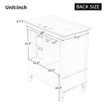 ZUN 30" Bathroom Vanity with Sink, Bathroom Cabinet with A Door, Three Drawers, Solid Wood Legs & MDF N759P207656E