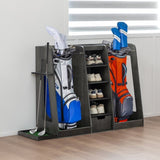 55.5''x16''x37'' Wooden Golf Bag Organizer and Storage, High Quality Wooden 2 Golf Bag W1422P289116
