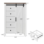 ZUN Shoe Storage Cabinet for Entryway,Bedroom,Flip Door Design Shoe Cabinet,White Finish W760P214395