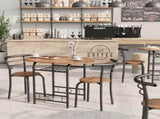 3-Piece Small Dining set, Table and Chair Set for 2 ,for Living Room, Dining Room, Kitchen, Brown 82266225