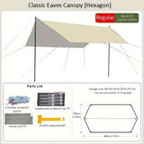 Ordinary 3*4m RV Outdoor Tent Shade Portable Camping Sunscreen Rainproof Vinyl Canopy 03194528