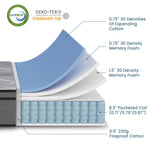 ZUN Twin Mattress,10 Inch Memory Foam Mattress Queen Size,Queen Size Mattresses Made of Foam and T2694P192149