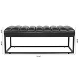 Metal Base Upholstered Bench for Bedroom for Entryway W68049925