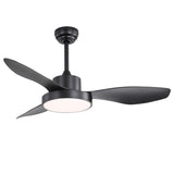 47 Inch Ceiling Fan with 22W LED Light and Remote Control 6 Speeds Reversible DC Motor for Bedroom W934P288498