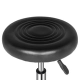 Round Stool with Lines Rotation Bar Stool Black 95601497