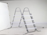 4 Steps 52in Pool Ladder Iron Grey Frame White Steps Safety Ladder 37309487