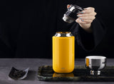 Fashion Titanium-Coated Tea Tumbler with Infuser, thermos cup 370ml yellow 31906960