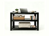 3-Tier Metal Storage Rack with Adjustable Shelves, Multi-purpose Organizer for Living Room, Kitchen, 82621458