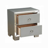 ZUN Platinum 2-Drawer Nightstand B062P209016