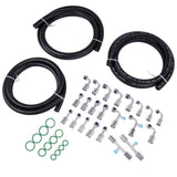 25PCS Air Conditioning Hose and Fitting Kit Includes 6810 AC Fittings & 6.5ft 83320608