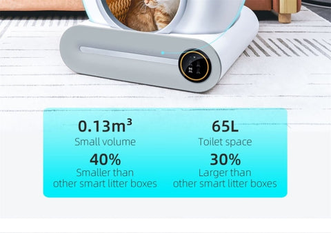 ZUN Smart Cat Litter Box Cat Litter Box Self-cleaning 45664810