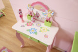 Kids Funnel Layla Girls Flower Vanity Set with Stool B05367933