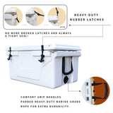 White outdoor Camping Picnic Fishing portable cooler 65QT Portable Insulated Cooler Box W136458178