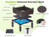 Raised Garden Bed Planter Box, 3 Size Options Self-Watering Elevated Garden Bed, Lightweight PP 52277315