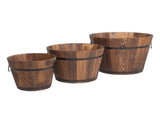 Outdoor Reinforced And Anticorrosive Wooden Pot Set Of Three 94980557