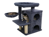 Dark Gray 33.5" Multi-Level Cat Tree with 2-Tier Condo, Sisal Scratching Posts & Anti-Toppling 77833492