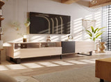 Modern TV Stand for 80'' TV Double Storage Space, Media Console Table, Entertainment Center WF303474AAP