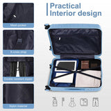five-piece suitcase 20-24-28 inch trolley case handbag two-piece suitcase PP trolley case 20in 00029151
