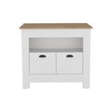 Arlet Kitchen Island Two Door Cabinet and Shelf B070P173164