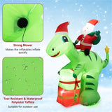 8 Feet Christmas Decoration Inflatable Santa Claus Dinosaur Decoration 44282423