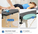 ZUN Massage Table Portable with Neck Stretcher and Sheets, 84 inch Bed Adjustable Lash Bed 52293987