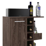 Tennessee Bar Cart, One Cabinet With Division, Six Cubbies For Liquor, Two Shelves B128P176191