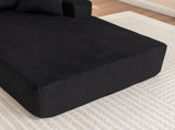 Left Armrest Chaise Lounge Chair Upholstered Sofa Bed No Assembly Required,Oversized Sleeper Chair W1170P333285