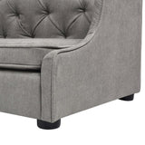 Robin 35" Tufted Wingback Pet Sofa Bed, Medium, Uptown Gray Stain Resistant High Performance B2719P238248