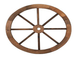 2pcs 24-Inch Old Western Style Garden Art Wall Decor Wooden Wagon Wheel Brown 30604611