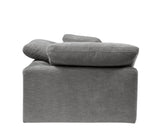 ZUN ACME Naveen Modular - Wedge w/Pillow, Gray Linen LV55141