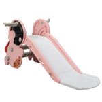 ZUN Toddler Slide for Indoor Use,Pink+White W2181P190005