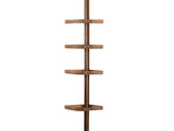 4-Shelf Tier Tension Corner Shower Plastic Organizer Caddy in Bronze 41249298