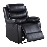 Black Power Recliner with Pillow Top Arms B062P184508